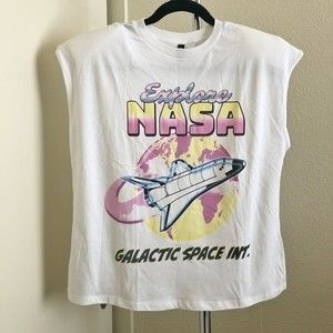 NWT NASA Explore Padded muscle tshirt